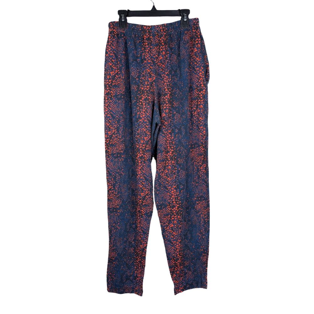 Vintage 90s Chicago Bears Zubaz Snakeskin Pants Navy Orange Size Small - Picture 7 of 9